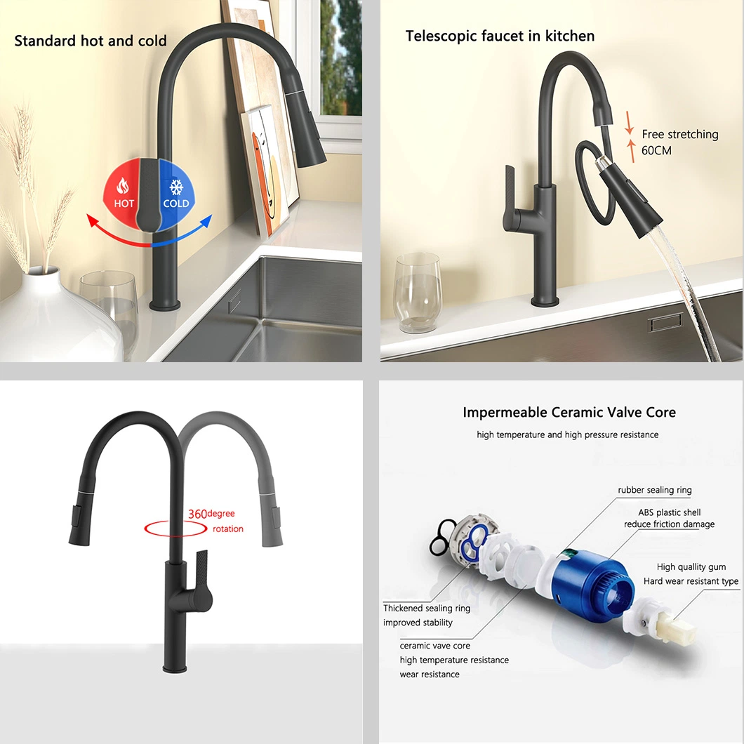 Multiple Modes of Water Outlet, Vegetable Basin, Kitchen Faucet, Factory Direct Sales