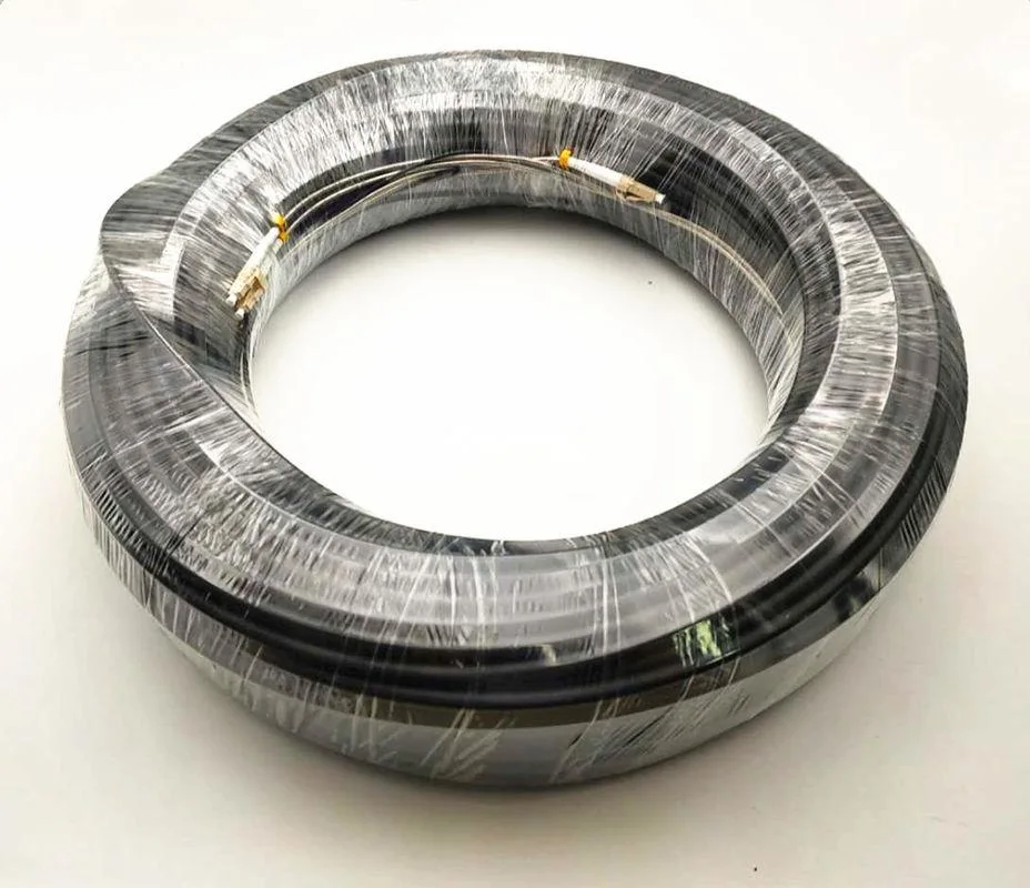 Optical Fiber Duplex Multimode Fiber Optic Patch Cord Dlc/Upc to Dlc/Upc with Steel Armored Pigtails