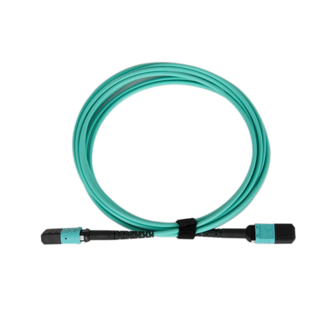 MPO to MPO Fiber Cable Type B Om3 Multimode Fiber Cable, 8 Cores MTP Compatible