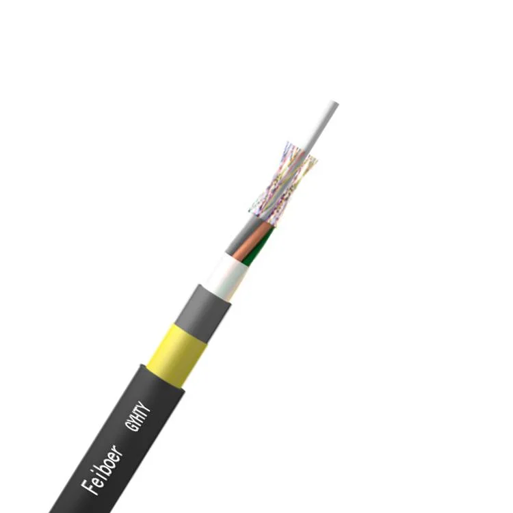 Gxts G652D G657A 12, 24, 48, 36 Cores with Drop Wire Outdoor Fiber Optic Cable