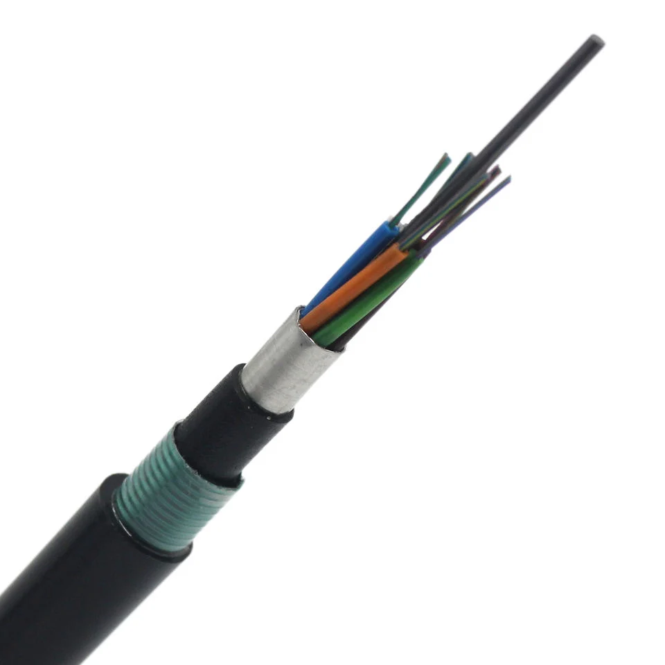 96-Core Double-Armored Double-Jacket Stranded Loose Tube Direct-Buried Fiber Optic Cable