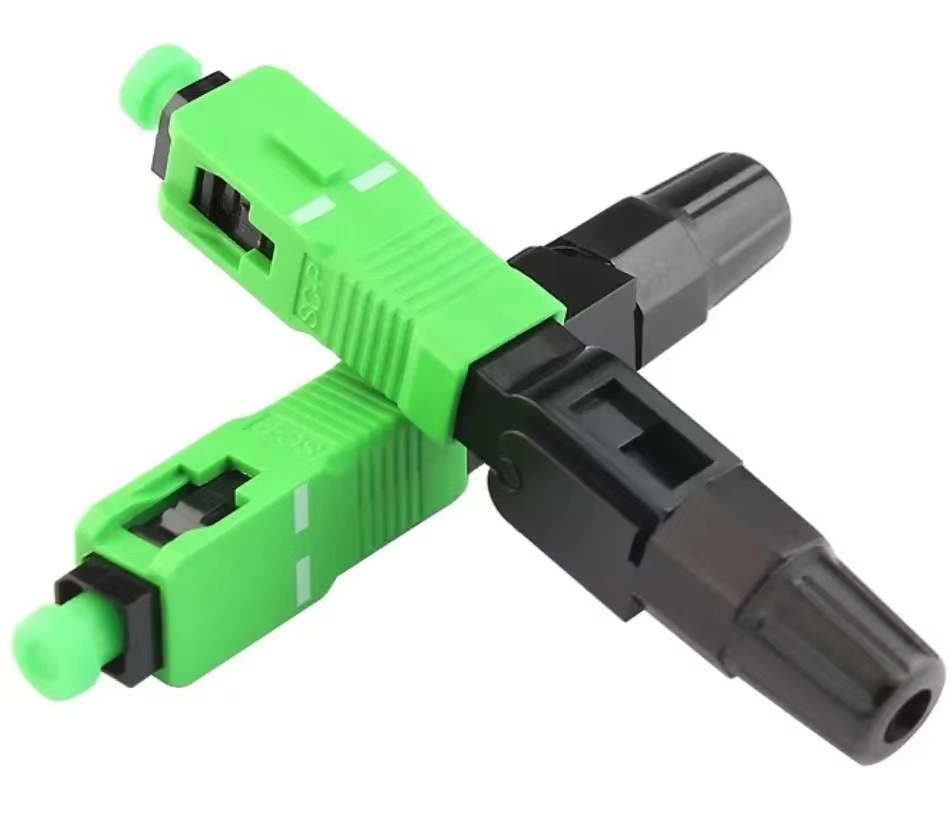 Sc/APC Fiber Fast Connector Scapc Fiber Optical Mechanical Connector for FTTH Drop Cable Sc Fiber Connector