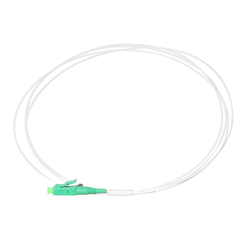 LC 0.9mm G657A1 Sx Sm LSZH Pigtail Singlemode Sc/APC Fiber Optic Pigtail 1m Fiber Pigtail White