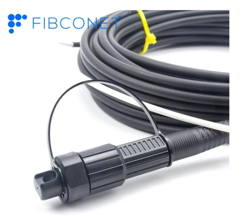 FTTH Outdoor Sm/Dm/mm G652D/G657A1 Flat Round TPU Fiber Optic/Optical ADSS Cable