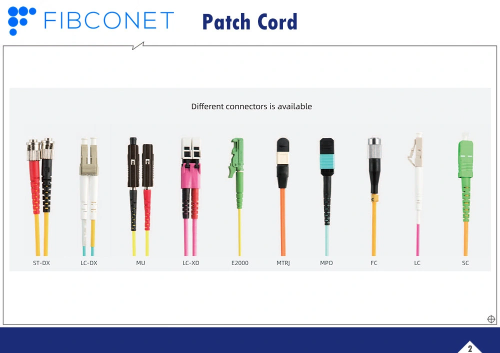 APC Upc LSZH Single-Mode Duplex Sc-FC Fiber Optic Patch Cord