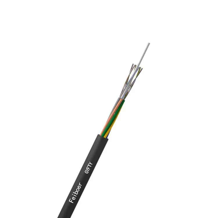 Gxts G652D G657A 12, 24, 48, 36 Cores with Drop Wire Outdoor Fiber Optic Cable