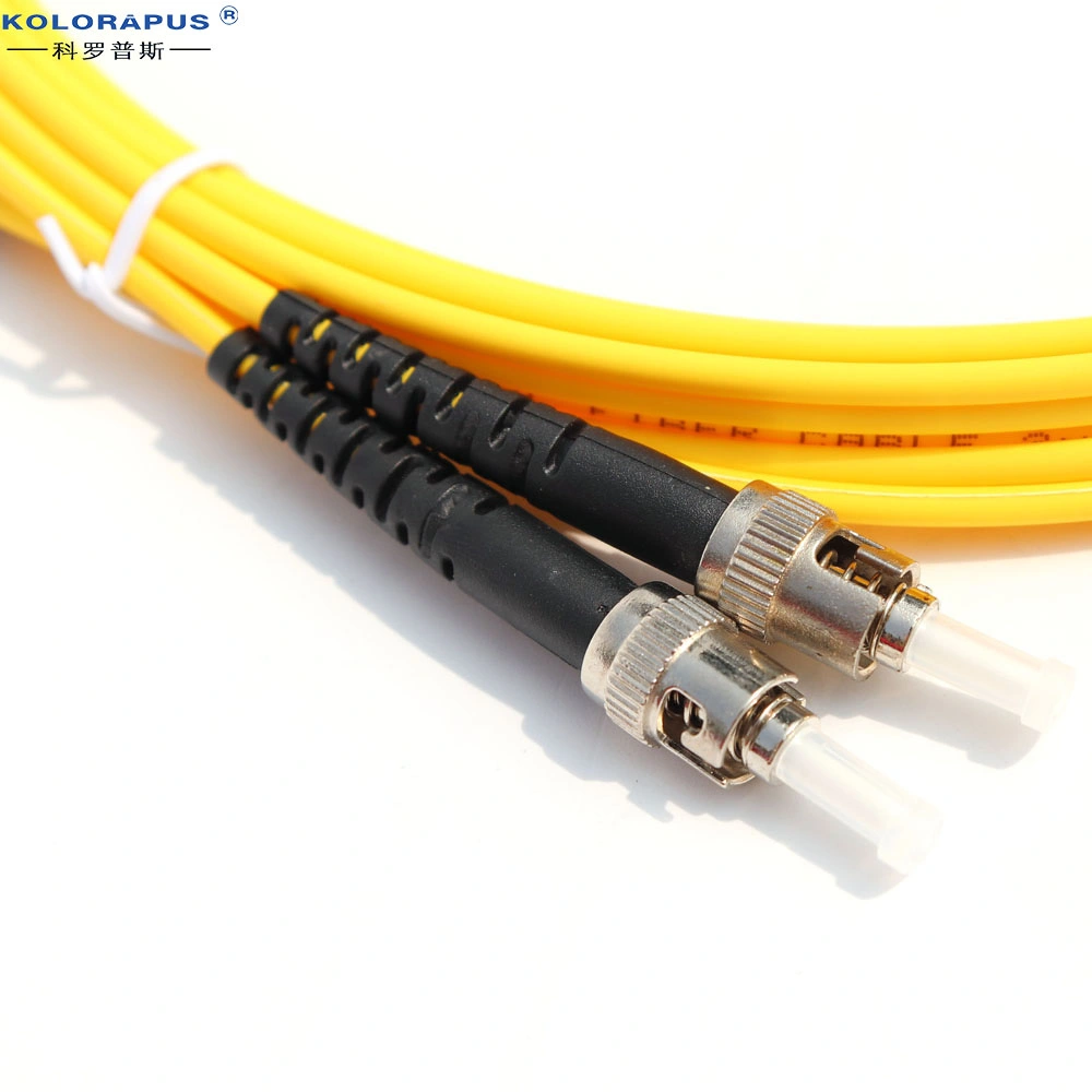 Kolorapus St to Sc Dual-Core 9/125 Single-Mode 3 Meter Fiber Jumper