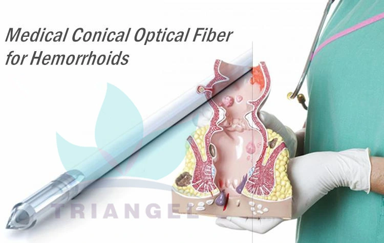 SMA905 Connector Medical Conical Hemorrhoids Fiber Fistulas Fissure Radial Fiber 600nm Optical Fiber 600um