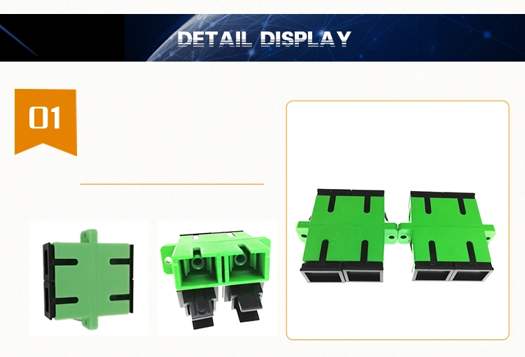 Sc APC Duplex Optical Fiber Adapter Coupling Connector Fiber Optic Adapter