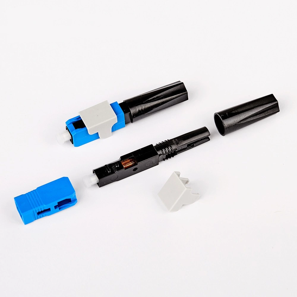 Sc Fiber Optical Quick Connector FTTH Sc Upc Fiber Optical Fiber Connector Sc/Upc Optic Fiber Cable Fast Connector