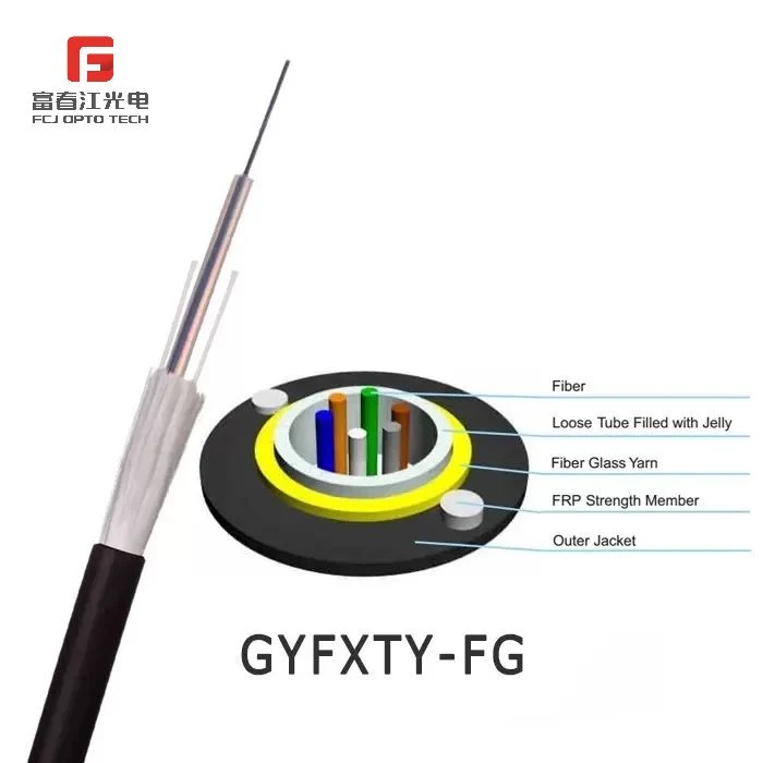 Fcj GYFXTY Network Cable Single Core Optical Outdoor Fiber Optic Cable