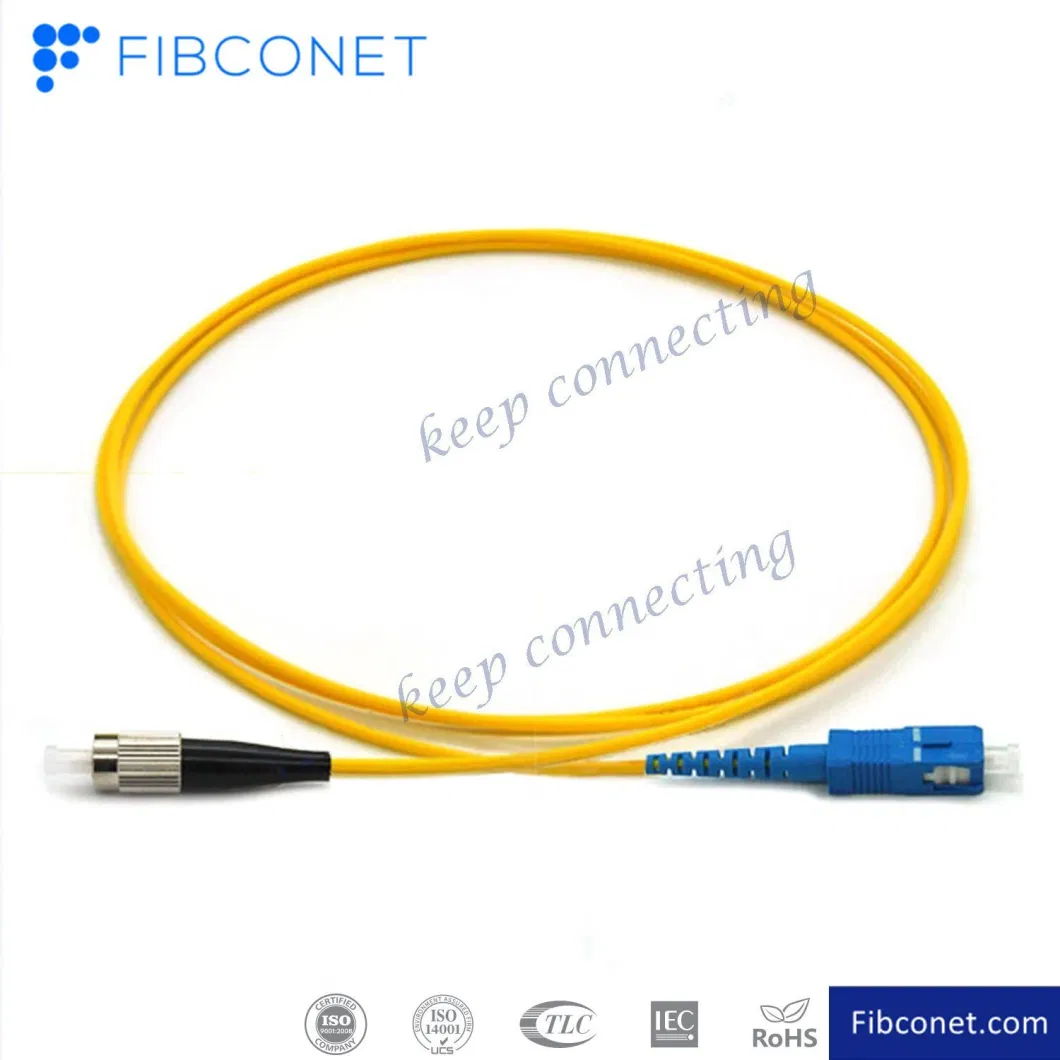 APC Upc LSZH Single-Mode Duplex Sc-FC Fiber Optic Patch Cord