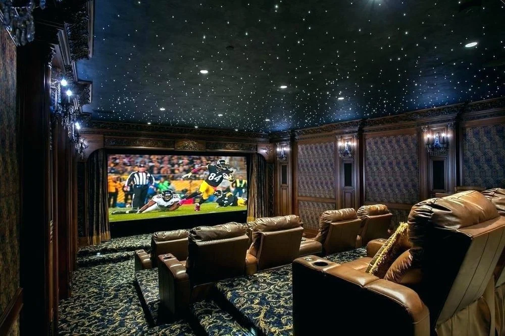 RGB Twinkle Light Effect LED Fiber Optic Starry Sky Ceiling for Home Cinema