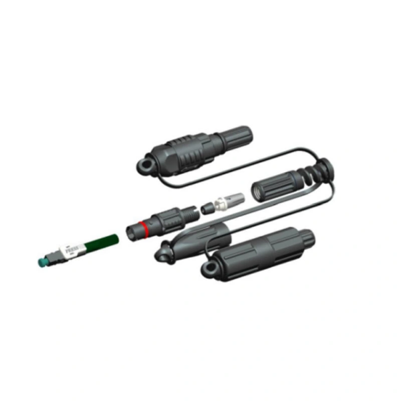 Universal Type Optitap+Mini Sc+Slim 3-in-1 Connector to Sc/APC Armored Drop Fiber Patch Cable