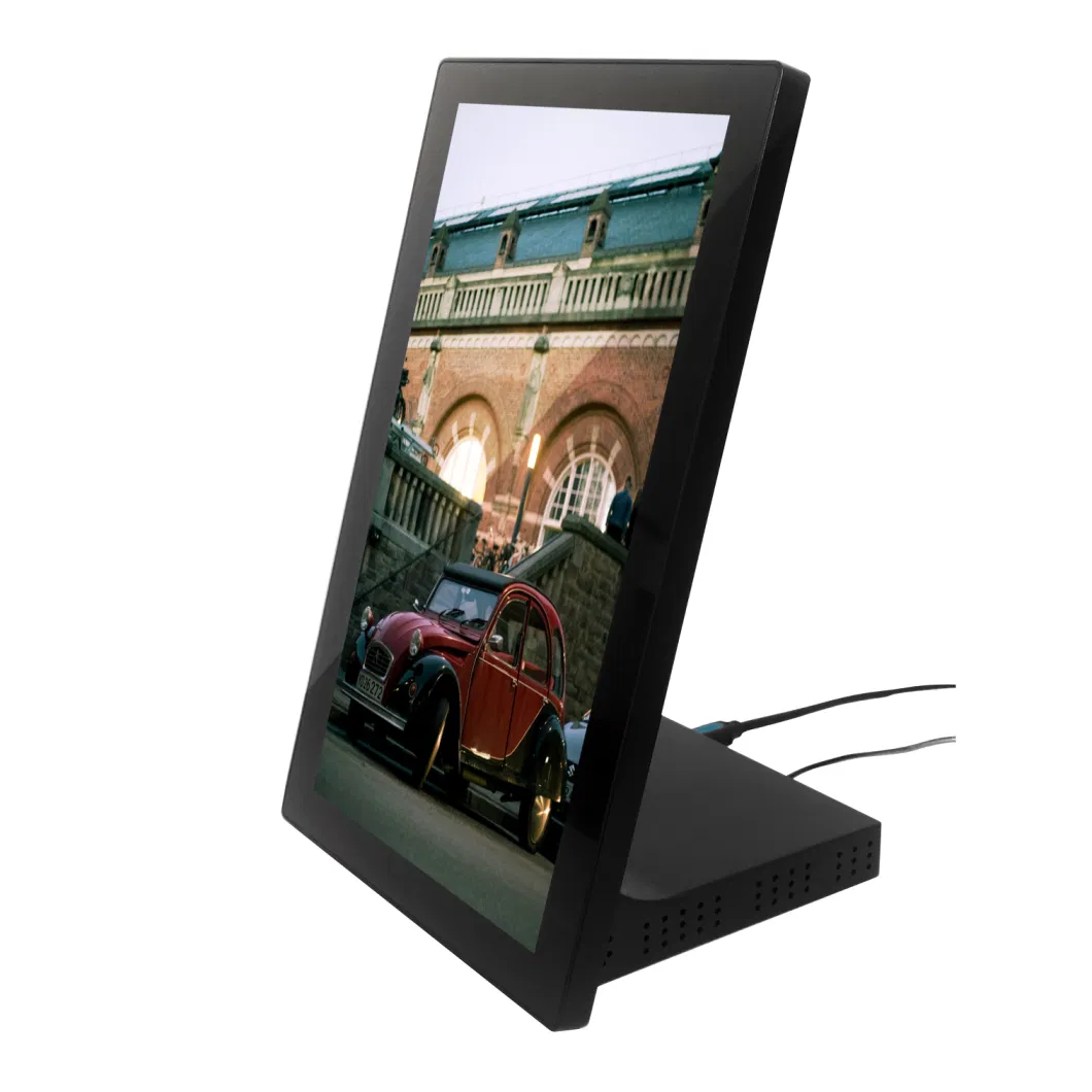 13.3inch Full HD Android Counter Display Desktop Player Ad Information Via USB