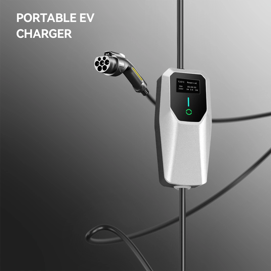 Home Currentswitchable Portable Mode 2 EV Car Charger Cable Adapter 7kw 11kw