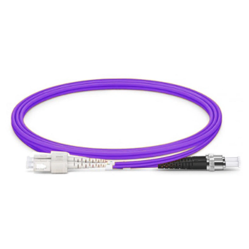 Sc-to-St Duplex Om4 Multimode 2.0mm Fiber Optic Patch Cable, 3m