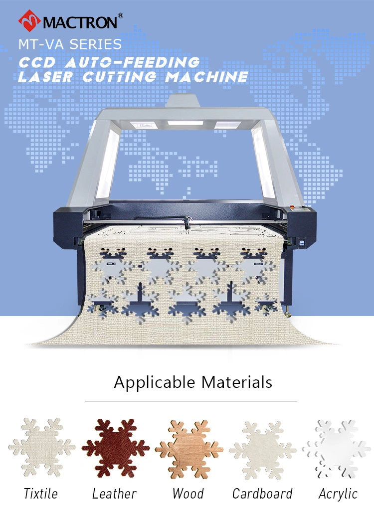 CCD Camera Laser Cutting Machine CO2 Laser Cutting and Engraving Machine 1610