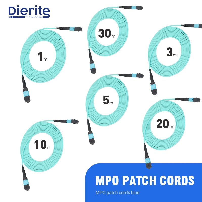 China Excellent Performance 4-48 Fibers MPO or MTP Patch Cord Trunk Cable for Data Center Infrastructure