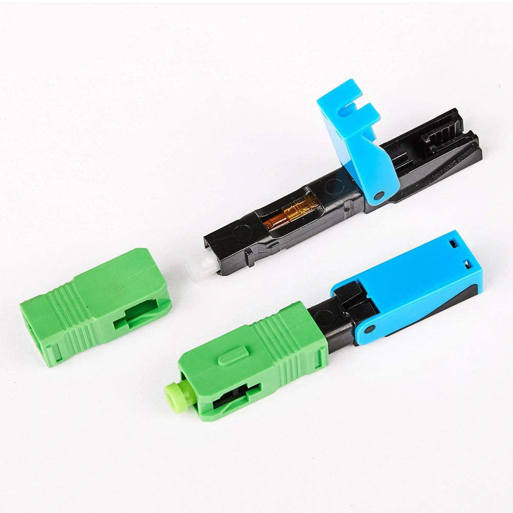 FTTH Fiber Optic Sc/APC Single Mode Quick Connector Sc APC Field Assembly Fast Connector Sc Optical Fiber Fast Connector