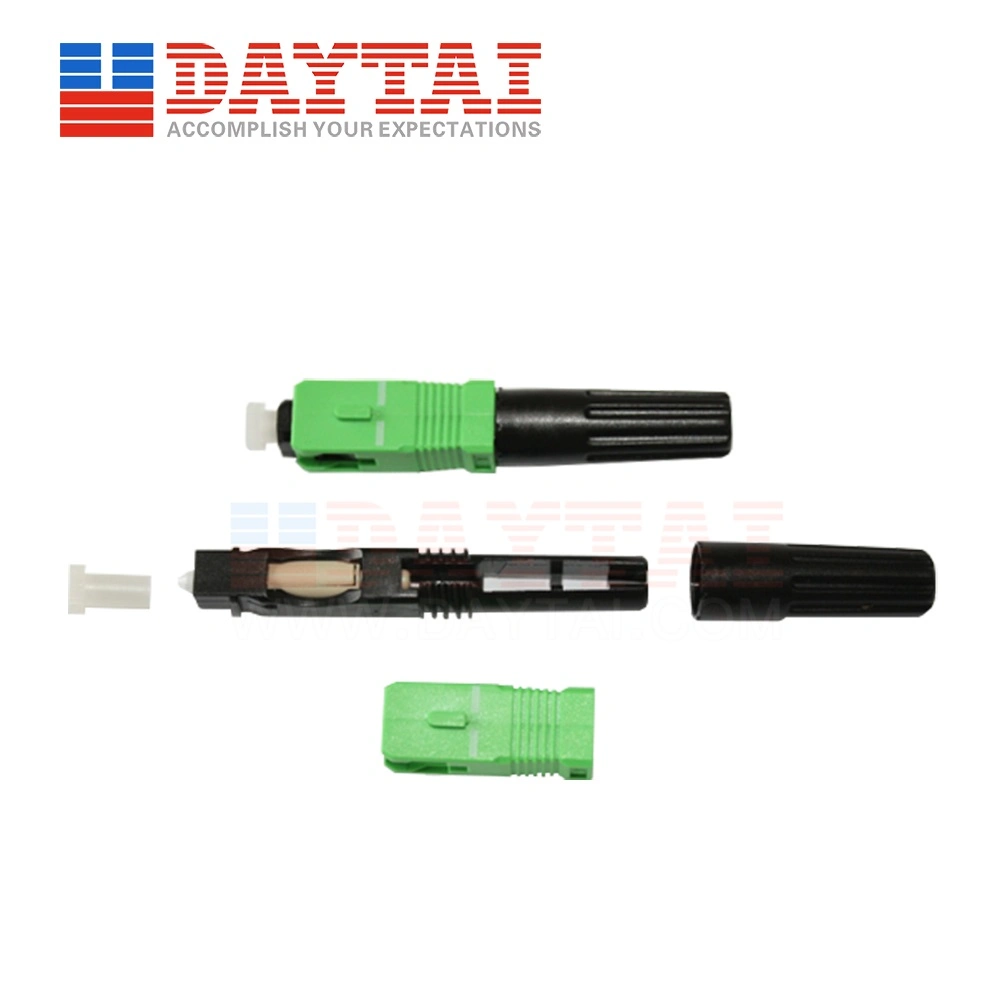 Aluminum Sheet Sc/APC Optical Fiber Optic Fast Connector