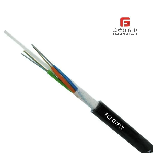 Fcj FRP Strengthen Direct Burial Outdoor Fiber Optic Cable GYFTY