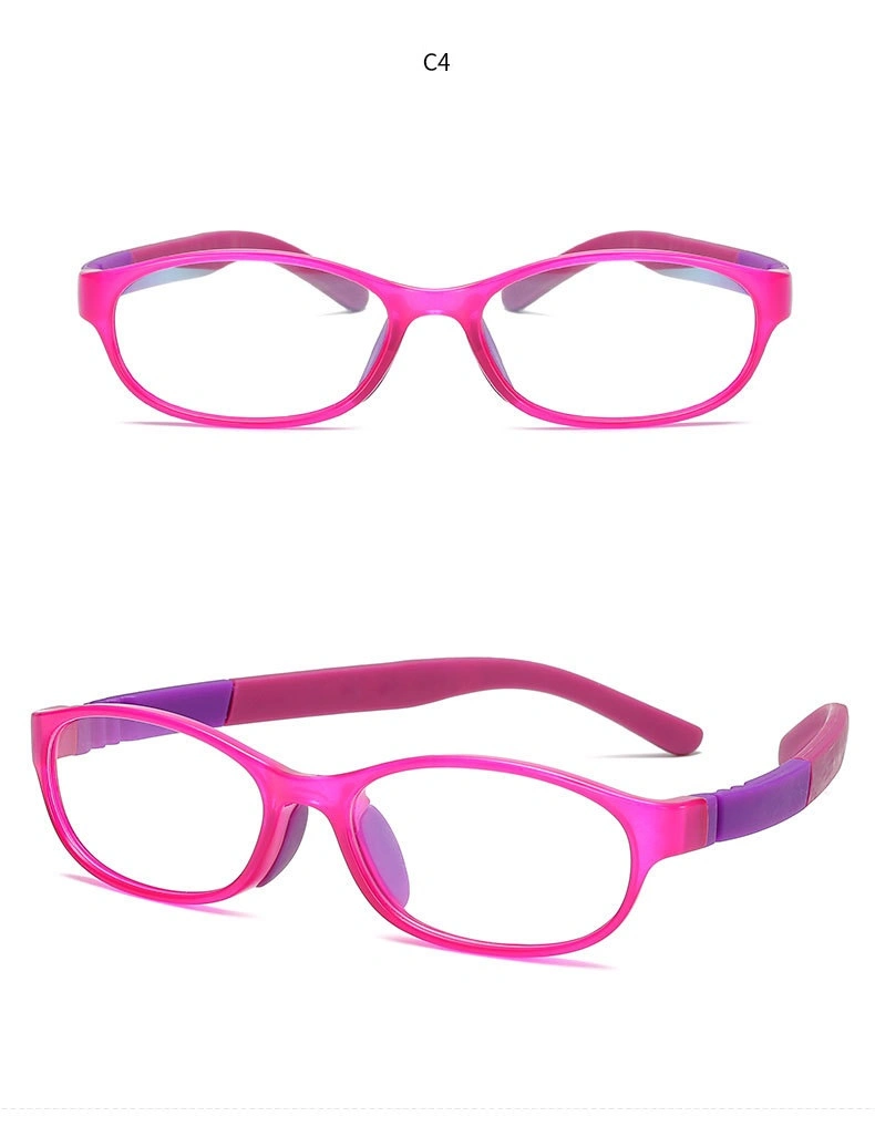 Magnet Children&prime;s Glasses Frame Tr90 Children&prime;s Silicone Myopia Glasses Frame Small Size Double-Color Student Optics