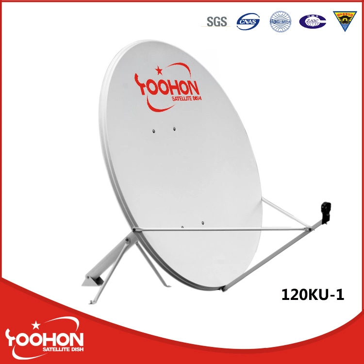 Outdoor Antenna 120cm with Salt Spray Test Satellite TV Dish Antenna