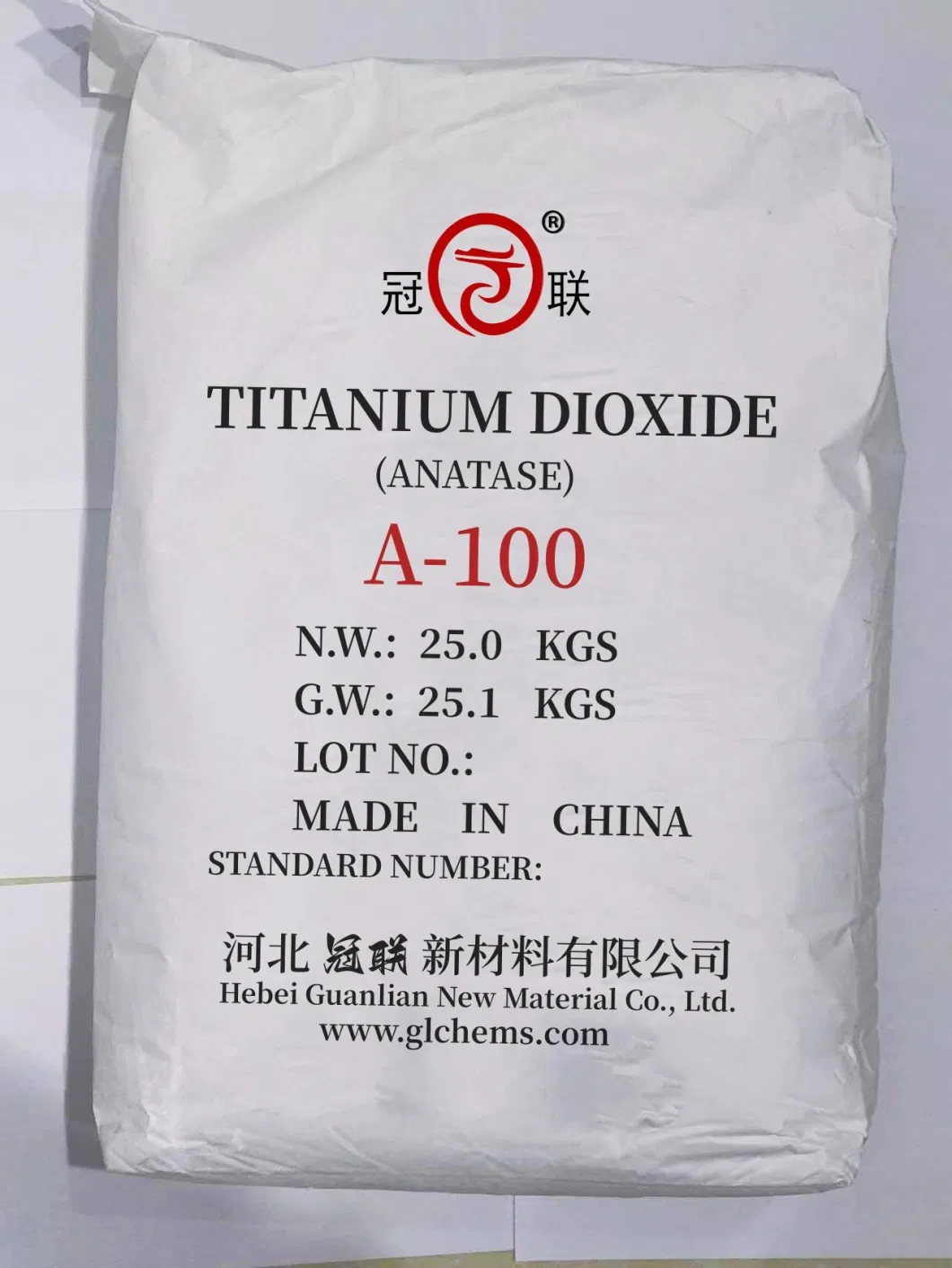 Cost Effective Grade Titnium Dioxid Anatase a-100 for Chemical Fiber Use