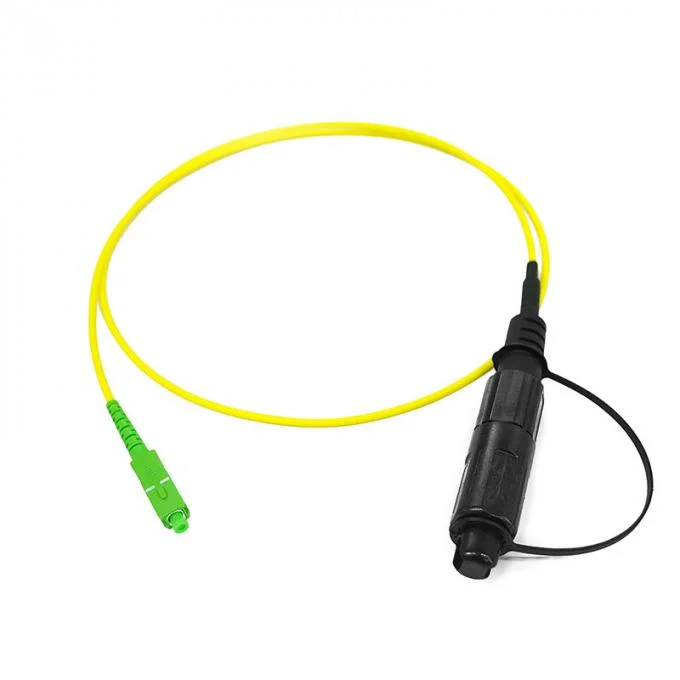 Optical Fiber Pre Terminated Simplex Fiber Optic Patch Cable Corning Optitap Mini Sc APC to Sc/APC