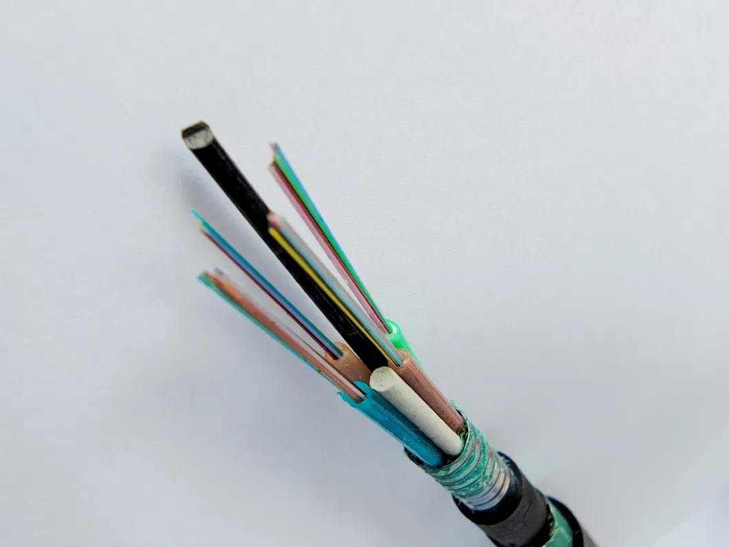 Direct Bury Underground 24 Core GYXTW Optic Fiber Cable