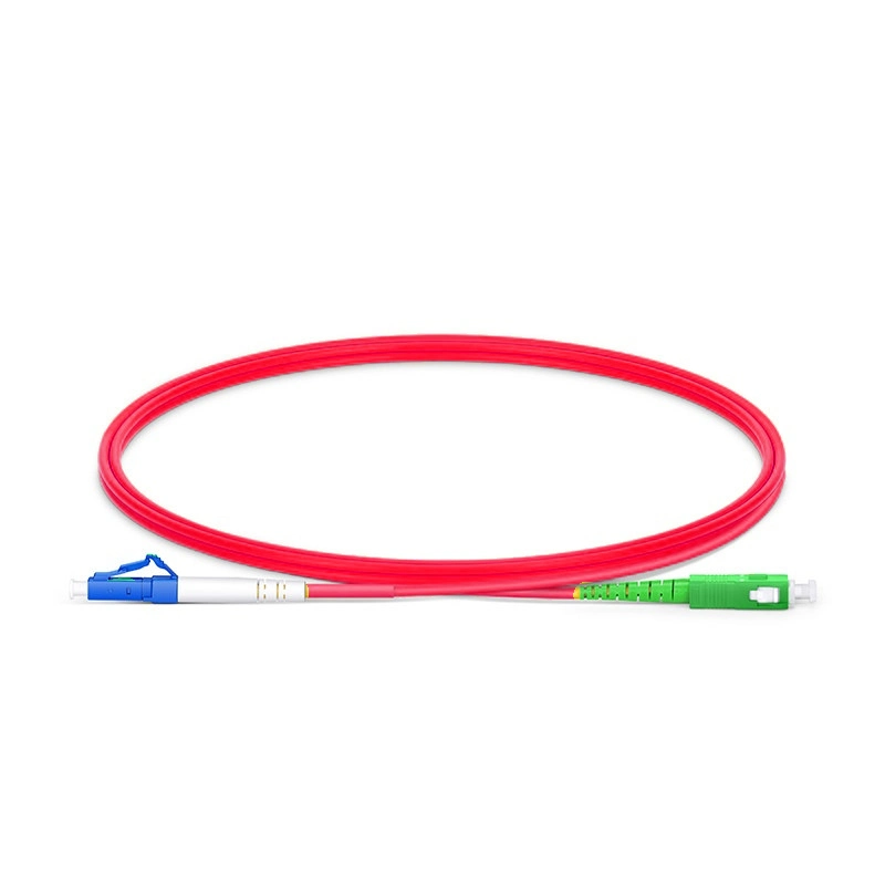 High Quality and Cost-Effective LC-Sc APC Om1 Om2 3m Multimode Fiber Optic Patch Cable, Red