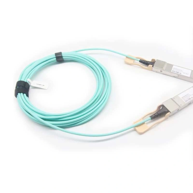 Cheap Price 200g Fiber Cable Aoc Cable Qsfp56 to Qsfp56 Aoc Active Optical Cable Ethernet Cable High Speed Compatible with Huawei Ruijie H3c
