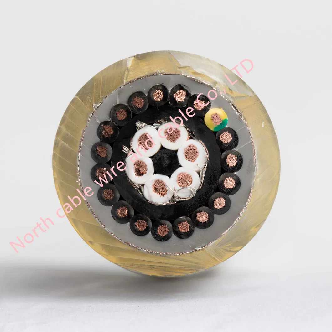Single Mode High Elastic Fiber Optic Strip Steel Spiral Armouring Neutral Buoyancy Cable Submarine Robot Cable