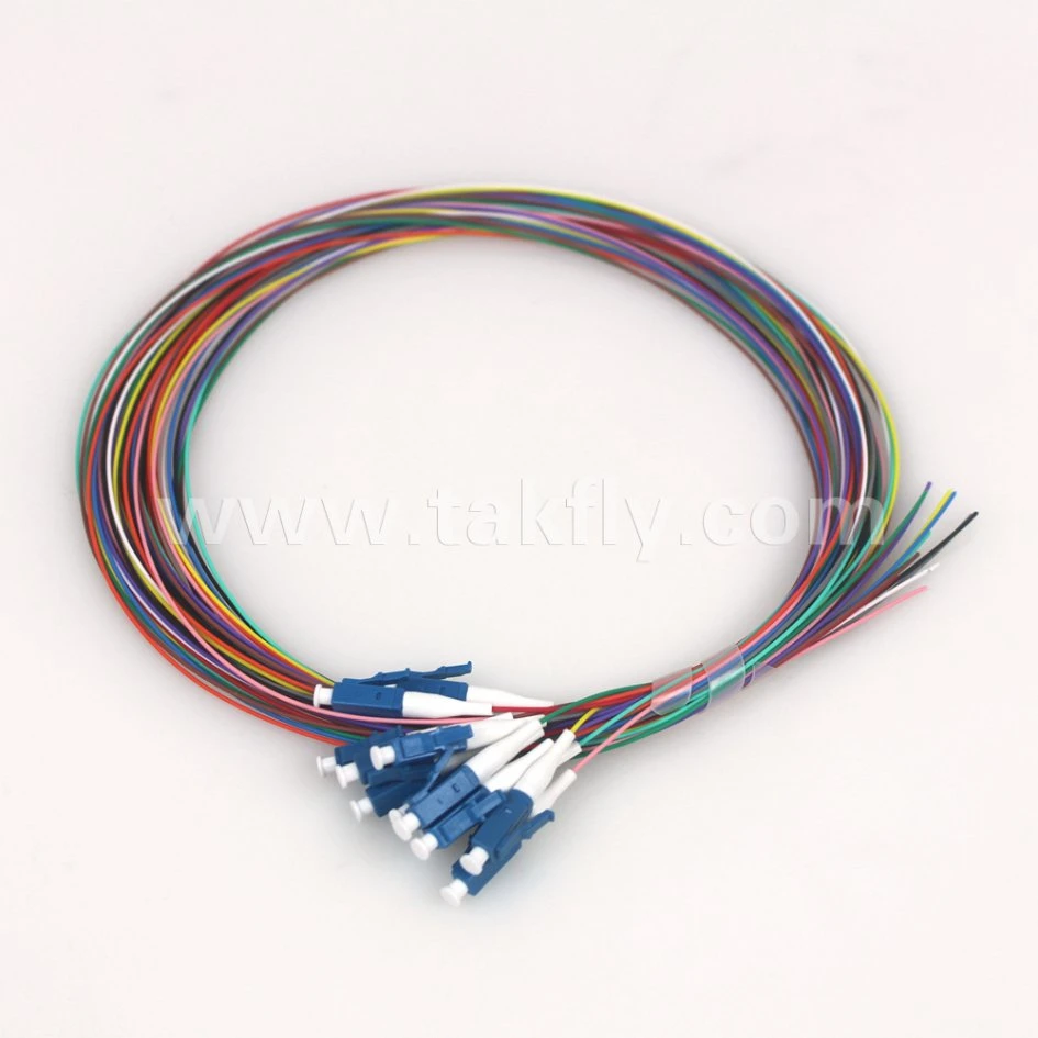 Manufacturer 2m Sm mm LC 12 Color Fiber Optic Pigtail