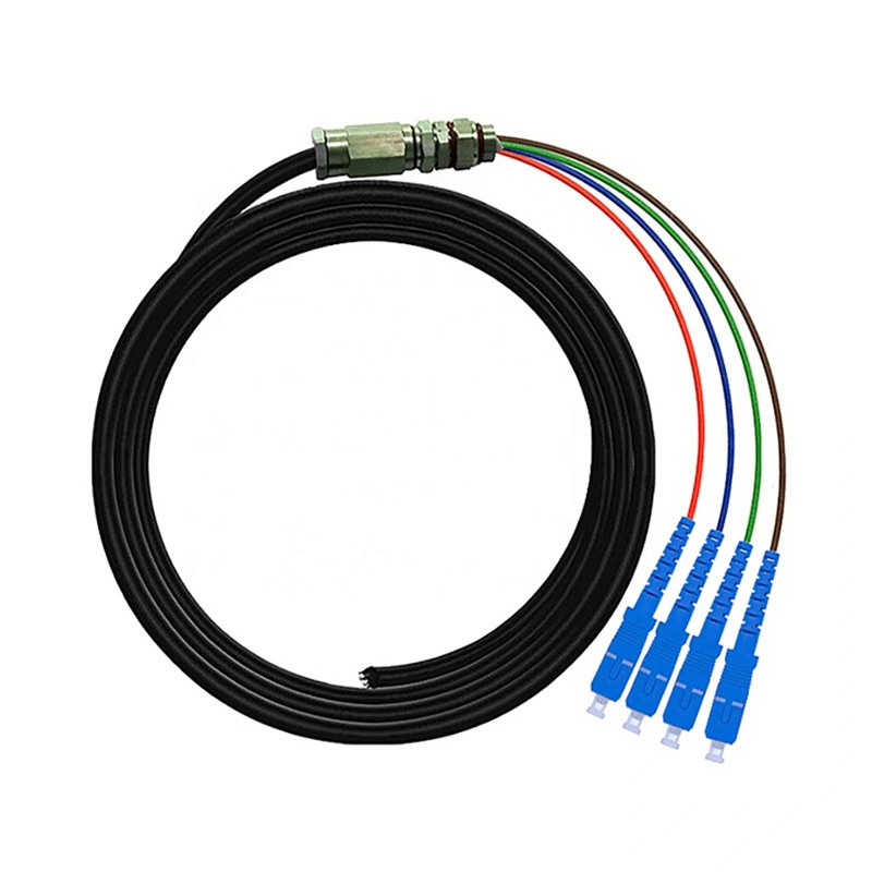 2 4 6 8 12 24 36 Core Outdoor Waterproof Fiber Optic Pigtail Patch Cord Jumper Wire Cable
