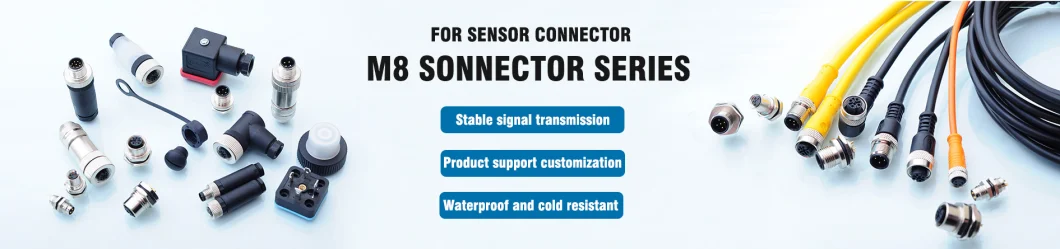 Connector Lighting Fixtures Nylon Plastic Waterproof IP68 Waterproof Junction Box M8 Cable Connection