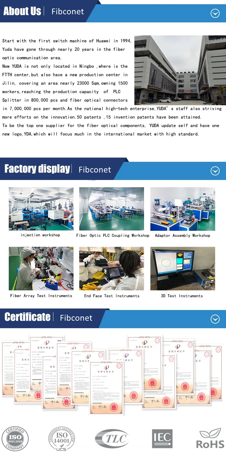 Fiber Optic Single Mode CS Connector and Patch Cable Assembly