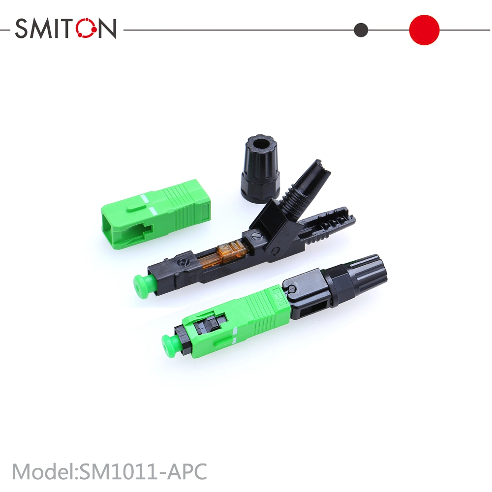 Sc/APC Fiber Optic Fast Connector Single Mode Optical Fiber Cable Quick Connector