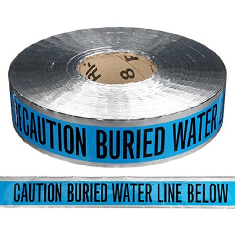 Caution Buried Water Line Below-Underground Detectable Warning Tape Utility PE Non Detectable Warning Tape Caution Fiber Optic Cable Buried Below