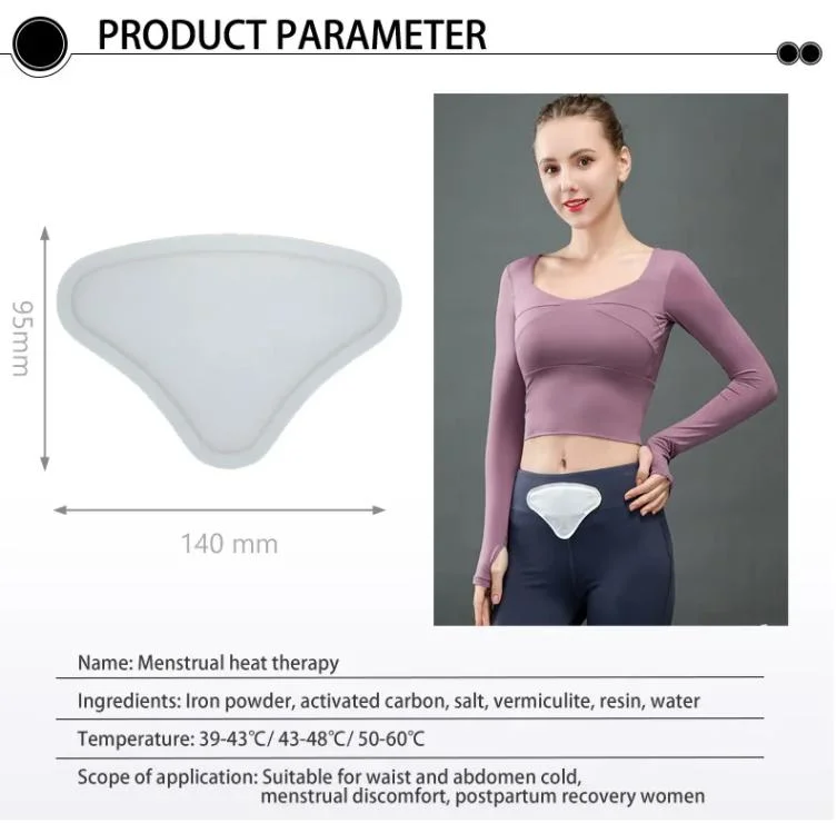 Disposable Instant Heating Self Adhesize Carbon Fiber Period Relief Pain Heat Pad Menstrual Heat Patch