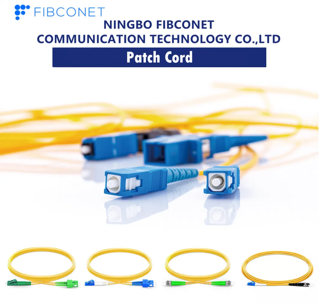 Fiber Optic/Optical Patch Cord Singlemode PVC LSZH Fiber Patch Cabling