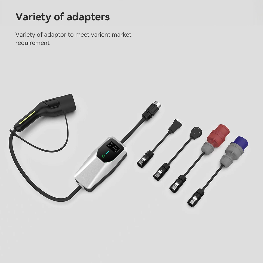 Home Currentswitchable Portable Mode 2 EV Car Charger Cable Adapter 7kw 11kw