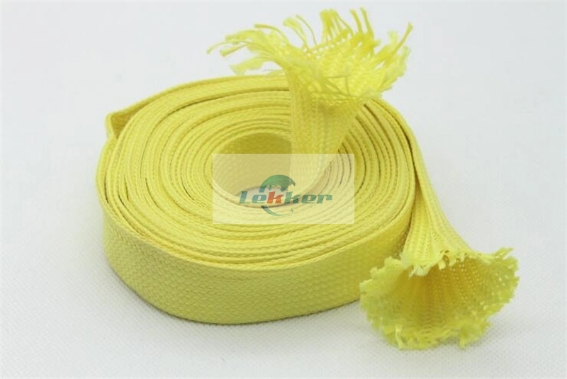 Aramid Braided Sleeve, Aramid Fiber Sleeve for Heat Insulation Protection, Aramid Knitting Sleeve with High Performance