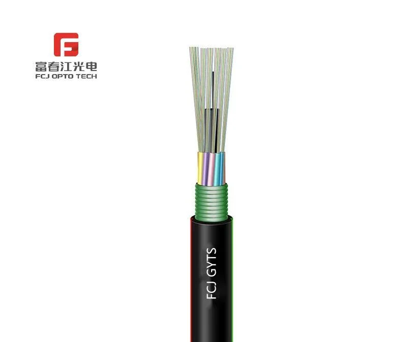 Fcj GYTS Outdoor 2-288 Core Singlemode G652D Duct Armored Fiber Optic Cable