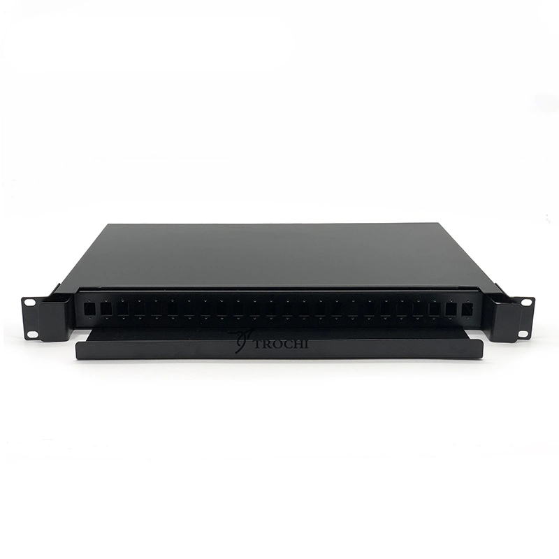 19 Inch Rack Mount Fiber Optical Terminal Box 2u Drawer Type Slideable Type 72 Port Sc Connector Patch Panel