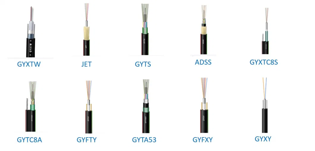 Outdoor/Indoor Sm/mm Optical G652D/G657A1 ADSS TPU Fiber Optic Drop Cable