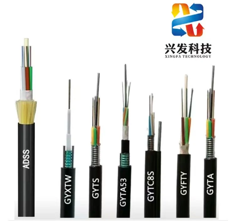 2-12 Cores Central Loose Tube Armoured Outdoor GYXTW Fiber Optic Cable