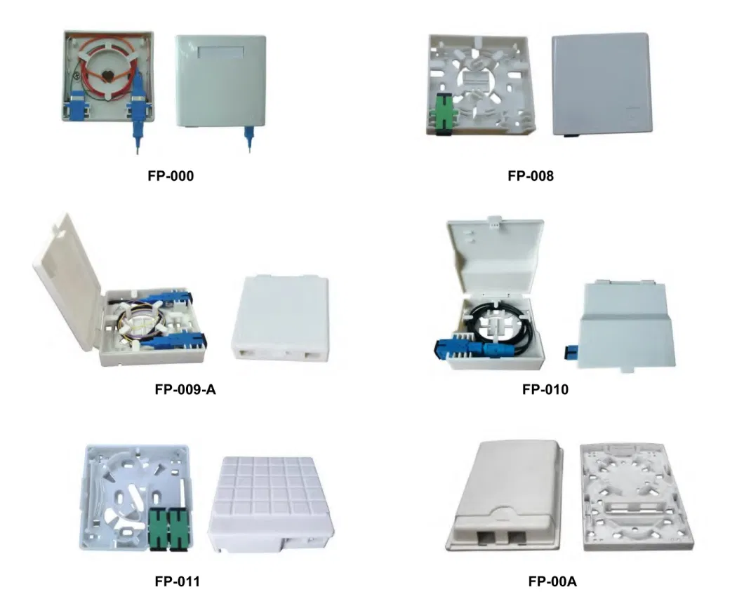 2/4 Sc Simplex 2/4 Fibers Optical Fiber Face Plate Fiber Optic Wall Socket