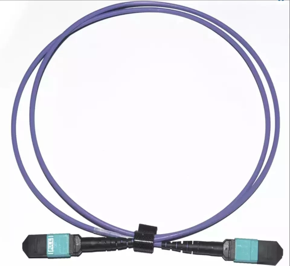Om4 Fiber Patch Cord Cable MPO Trunk Cable 12f MPO/MTP Male/Female Multimode